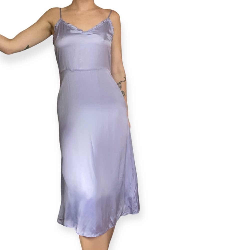BUY 1 • GET 1 FREE Aritzia Wilfred purple midi “millie” slip dress